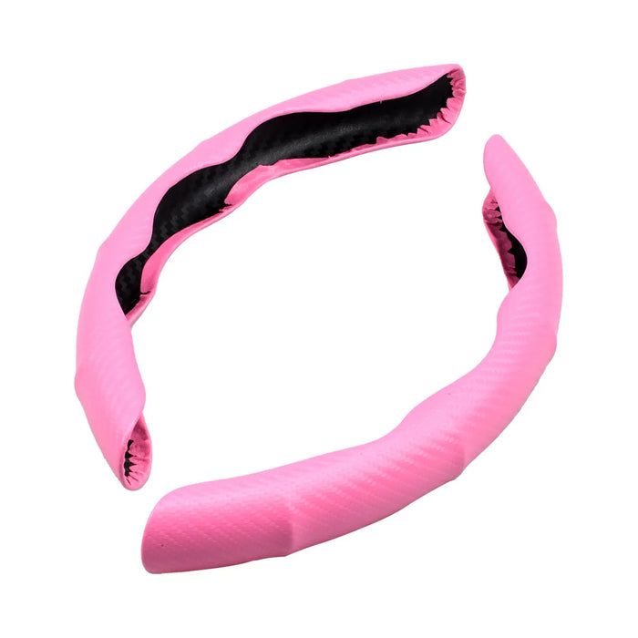Non-Slip Carbon Fiber Steering Wheel Cover Universal Fit