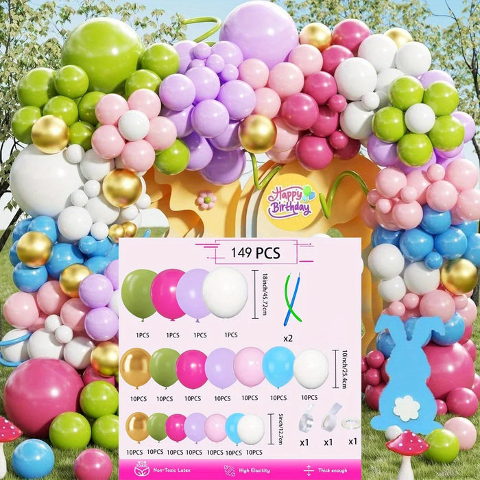 149Pcs Rainbow Balloon Set Colourful Birthday Party Wedding Decoration Gift Party Anniversary Balloon Party Decoration