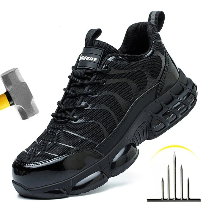 Mens  Anti Piercing Protection  Breathable Steel Toe Work Shoes