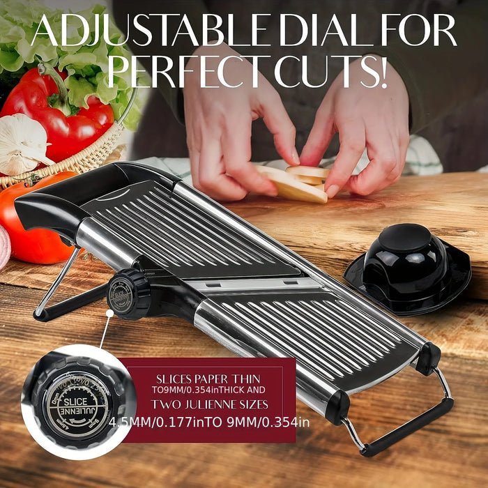 Adjustable 5 Blade Mandoline Slicer Stainless Steel Vegetable Slicer