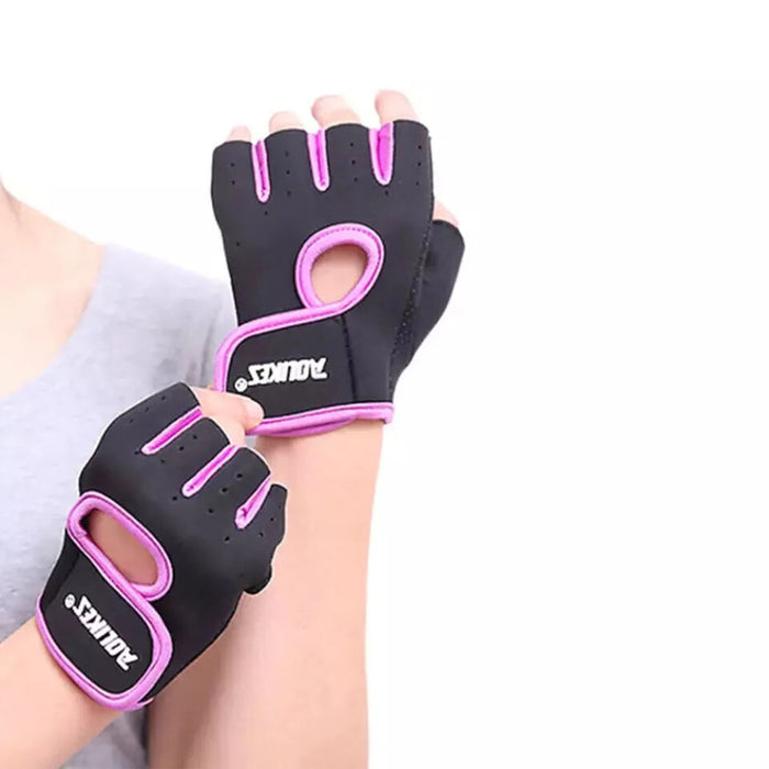 Pair of Breathable Fingerless Workout Gloves Gym & Cycling