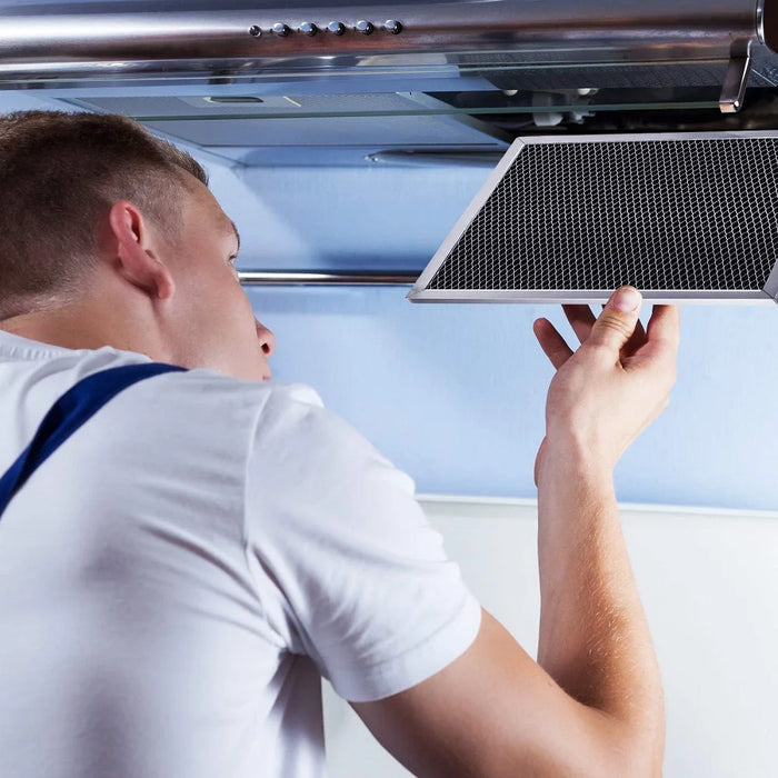 4 Pack Range Hood Filter 97007696 Aluminum Charcoal Combo Compatible With Whirlpool W10355450 Broan Nutone 6105C