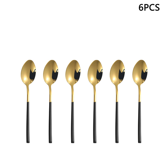 4 / 6 / 16 / 24 Piece Gold Stainless Steel Cutlery Set For Family Hotel Restaurant