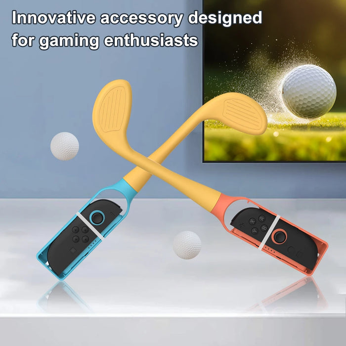 For Switch 2 Golf Culb Joy-Con Sports Golf Clubs Set Golf Clubs Lightweight Controller Grip Holder With Wrist Strap For Switch 2