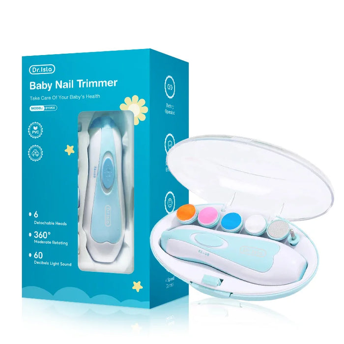 Electric Baby Nail Clipper With Led Light And 4 Speed Adjustment