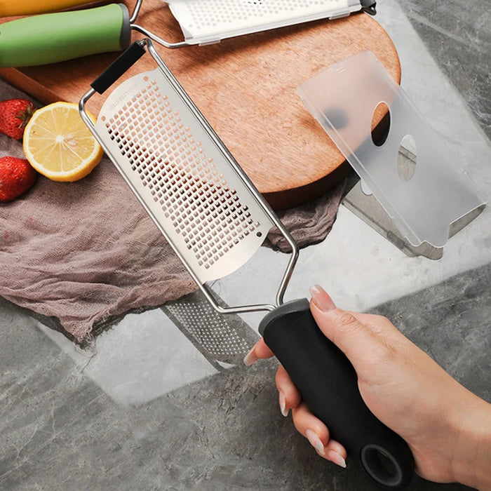 Stainless Steel Cheese Grater With Long Handle
