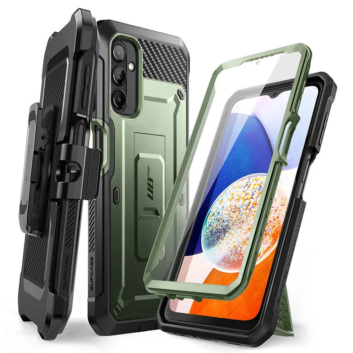 For Samsung Galaxy A14 5G 2023 Release Ub Pro Full-Body Rugged Holster Case With Built-In Screen Protector