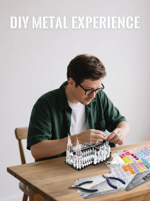 St. Patrick's Cathedral 3D Metal Puzzle Kit For Adults
