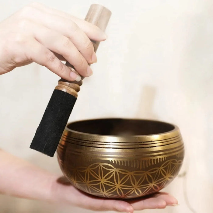 Flower Of Life Singing Bowl Set For Meditation And Stress Relief