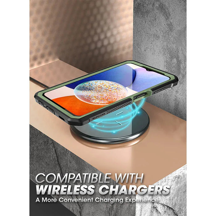 For Samsung Galaxy A14 5G 2023 Release Ub Pro Full-Body Rugged Holster Case With Built-In Screen Protector