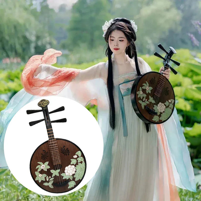 Traditional Chinese Pipa Solid Wood Beginner Friendly