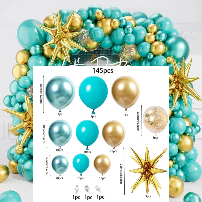 Silver Green Purple Balloon Arch Set Suitable For Large Gatherings Birthdays Parties Weddings Etc