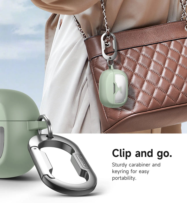 For Jbl Vibe Beam / Jbl Vibe Beam 2 / Jbl Vibe 200Tws Earbuds Shockproof Magnetic Protective Headphone Case With Anti Lost Keychain