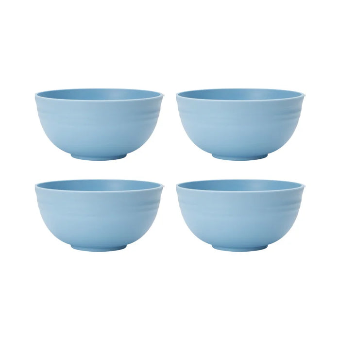 4 / 6 / 8 Piece Reusable Light Blue Cereal Bowls Ideal For Food Dessert Camping