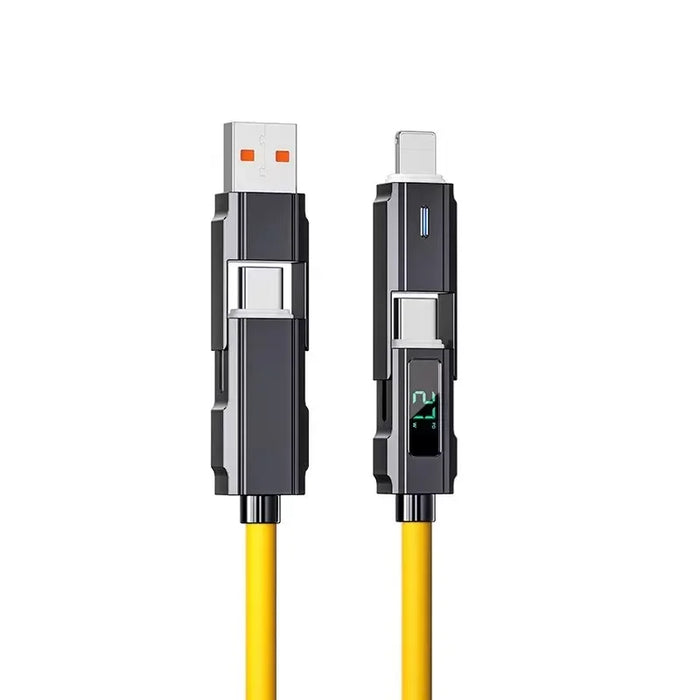 4 In 1 Usb C Fast Charging Cable With Pd 66W 2 In 2 Pd 3A For Iphone / Samsung