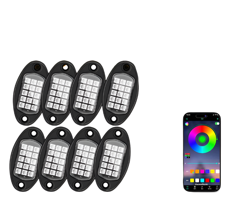 12V Rgb Led Car Chassis Underglow Lights For Suv Atv Jeep Off Road Truck