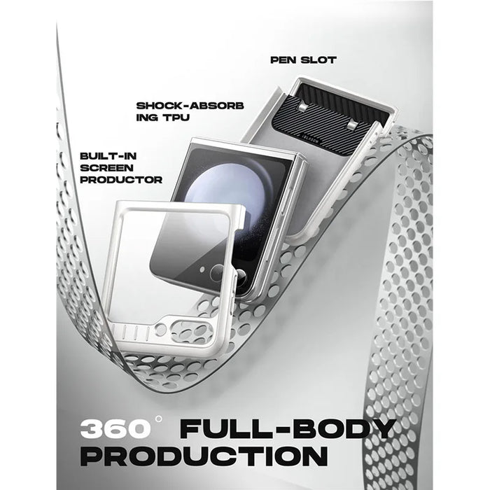 For Samsung Galaxy Z Flip 5 5G 2023 Journey Full-Body Rugged Case With Built-In Screen Protector & Kickstand