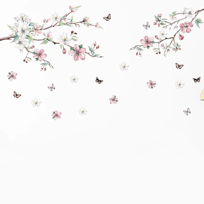 Floral Butterfly Wall Decals For Room Decor