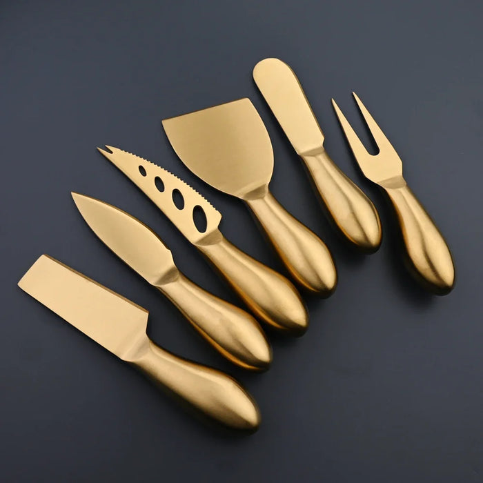 6 Piece Stainless Steel Cheese Knife Set