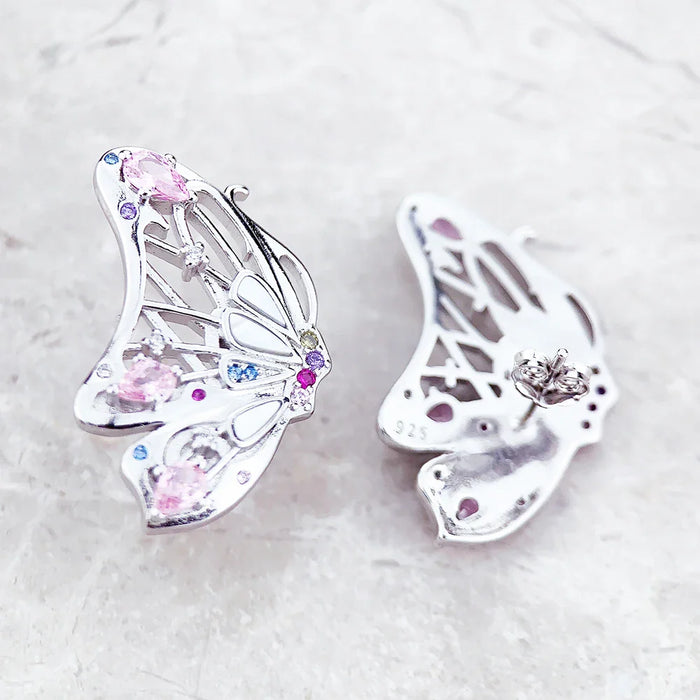 925 Sterling Silver Boho Butterfly Earrings