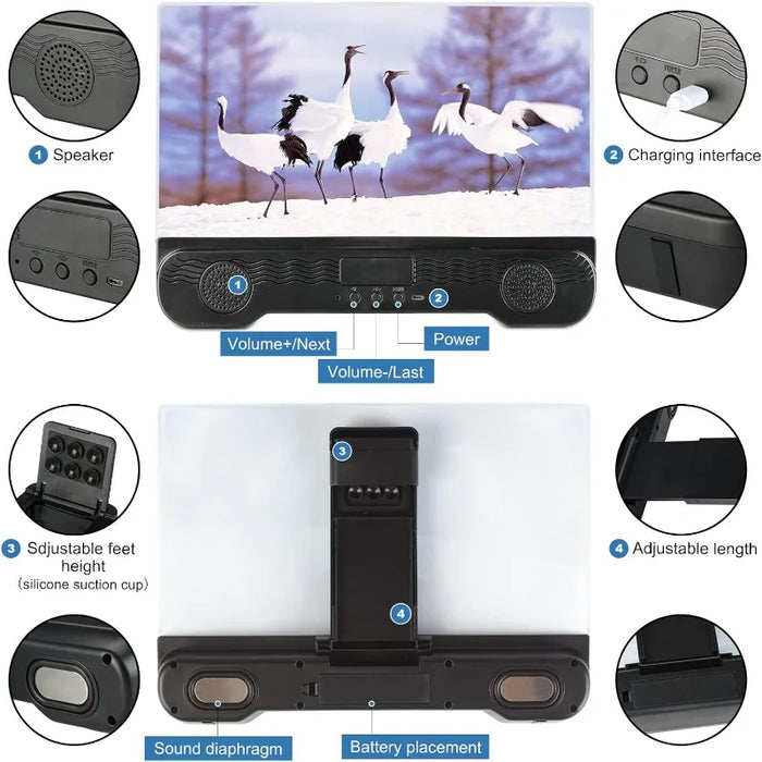 14 Inch Wireless Screen Amplifier With Speaker & Stand