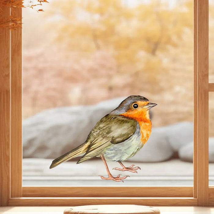 Charming Watercolour Bird Window Stickers For Home Decor