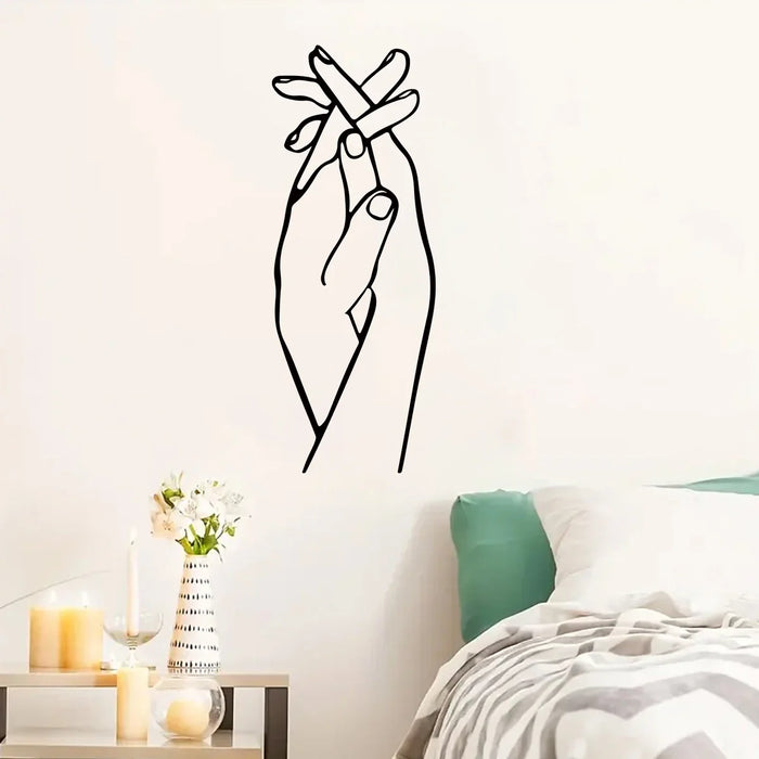 1Pc Hand Clench Wall Stickers For Couple Bedroom Decor