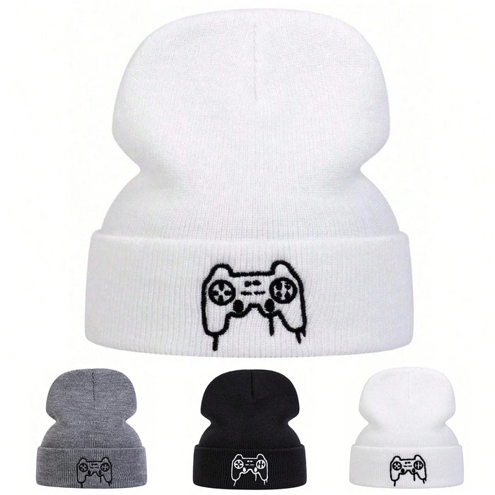 Unisex Game Console Controller Knit Beanie Autumn / Winter Warm Hat For Women / Men
