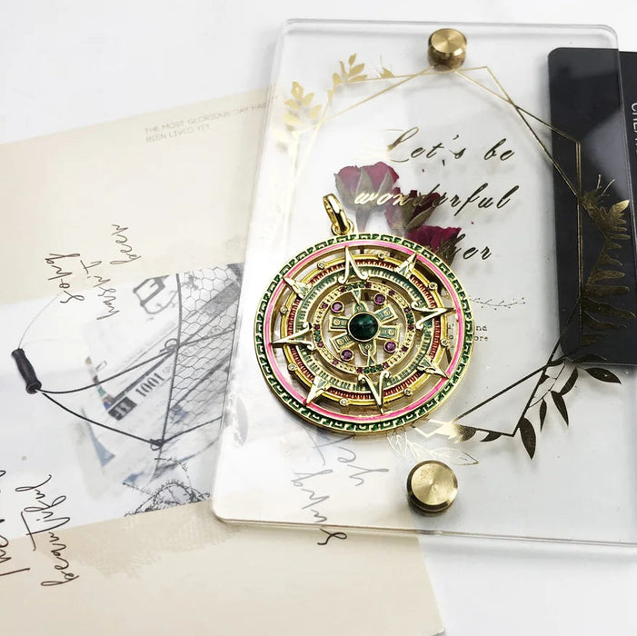 925 Sterling Silver Vintage Aztec Amulet Pendant Mythical Power Gift