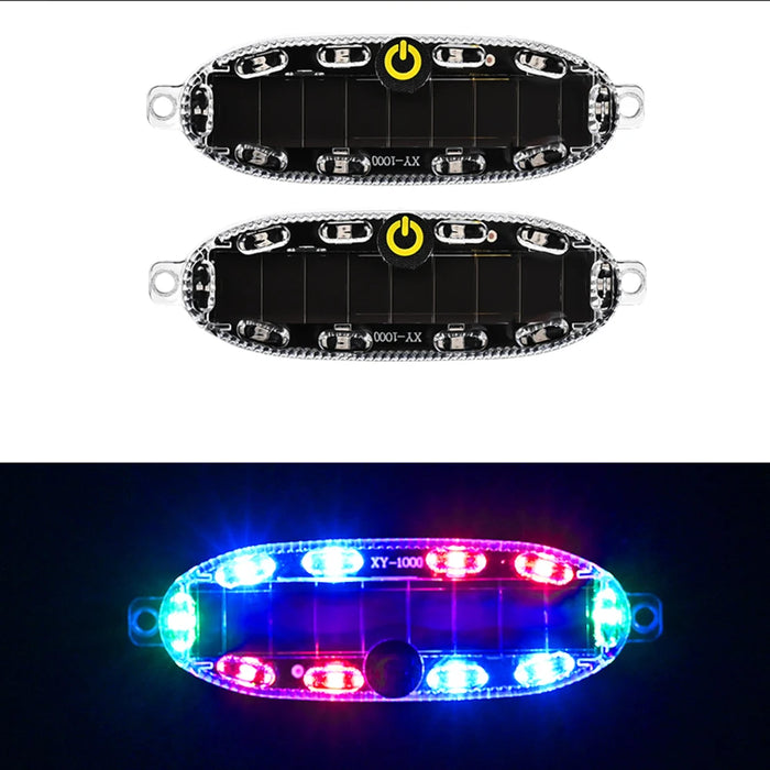 Solar Anti-Rear Collision Car Safety Light Flash Tail Light