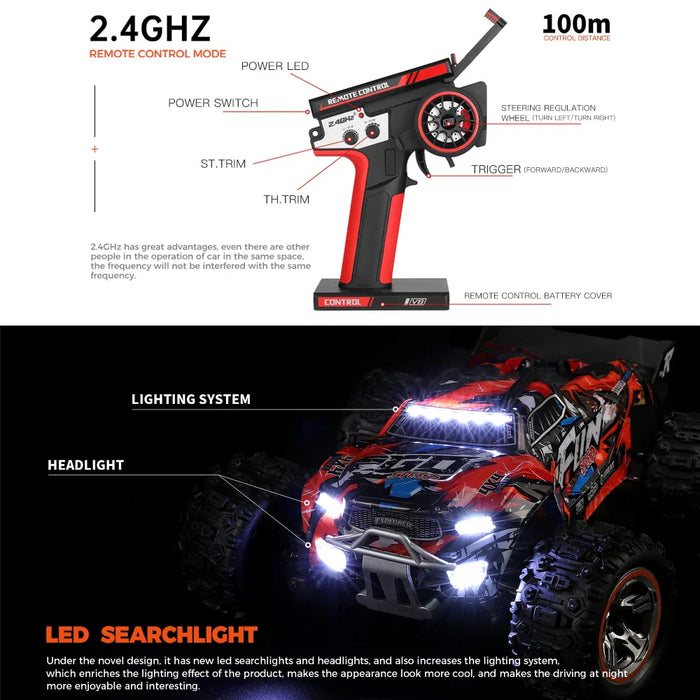 High Speed 4wd Rc Car for Boys 70km/h