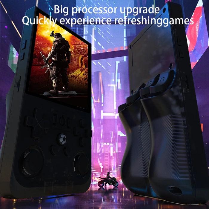 R36Max Retro Handheld Video Game Console Open Source Linux System 4.0 Inch Ips Screen Pocket Video Player Built-In 15000+ Games