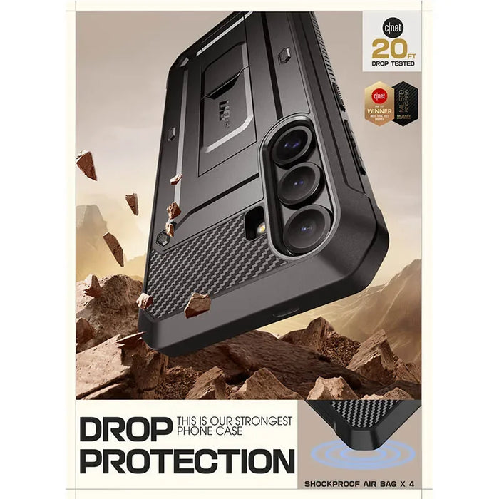 For Samsung Galaxy S25 Plus Ub Pro Rugged Case With Built-In Screen Protector Kickstand Belt Clip
