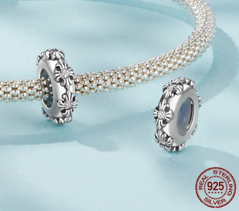 925 Sterling Silver Cross Beads For Diy Bracelets