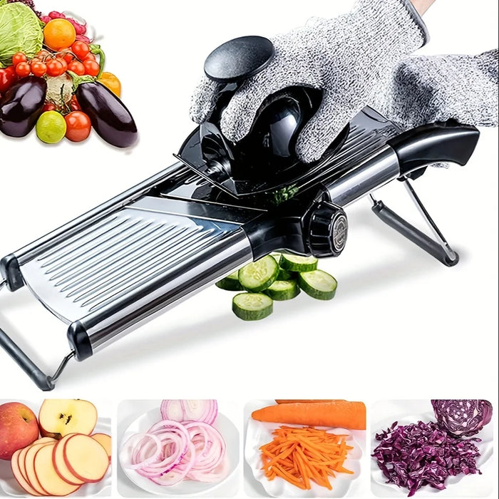 Adjustable 5 Blade Mandoline Slicer Stainless Steel Vegetable Slicer