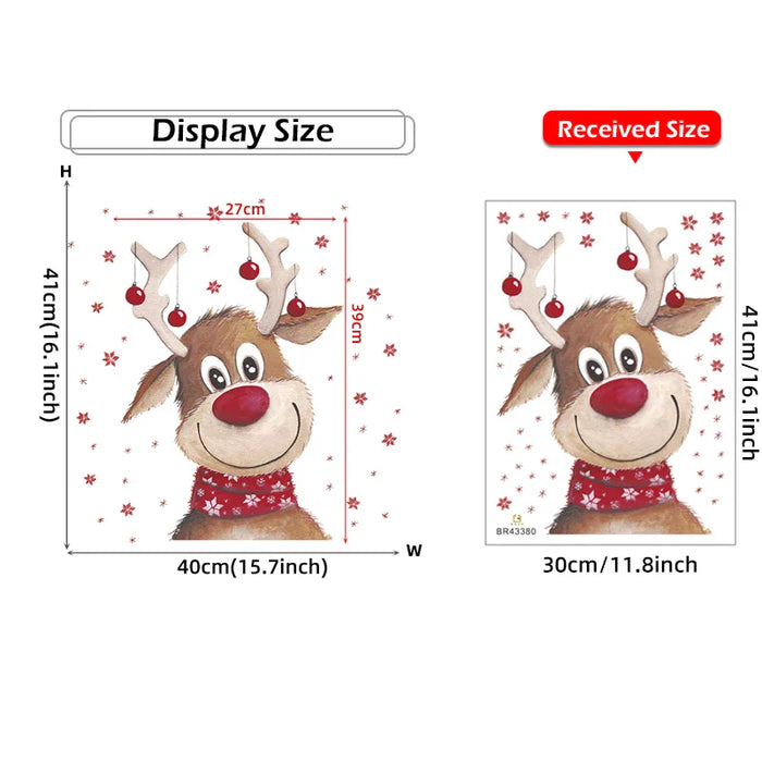 Charming Reindeer Wall Stickers For Festive Home Decor