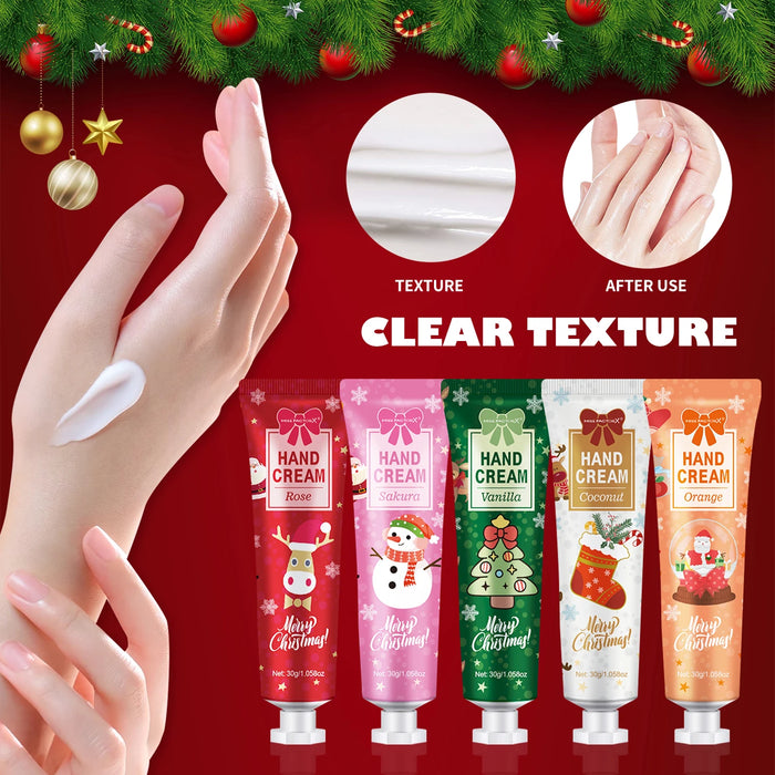 5 Piece Christmas Hand Cream Set For Women