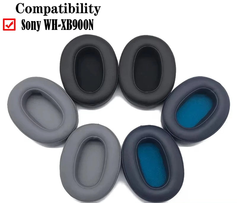 Pair of Memory Foam Ear Pads For Sony Wh Xb900N Headphones Replacement Leather Cushions For Xb900N Earpads