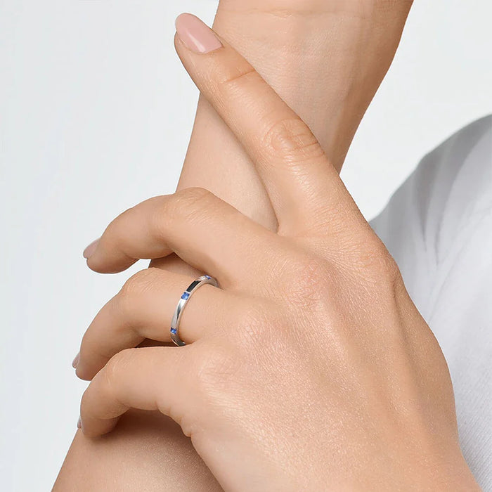 925 Sterling Silver Europe Style Ring With Stones Fine Jewelry For Women Christmas