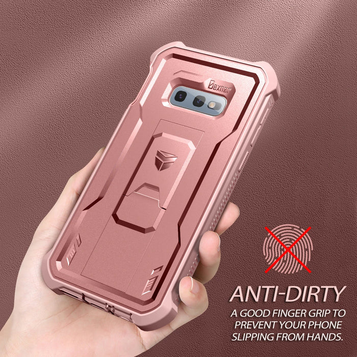 For Samsung Galaxy S10E 5.8 Inch Full Body Bumper Military Grade Armor Shockproof Case With Built-In Screen Protector