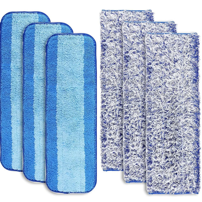 6 Pieces Mop Pads For Bona Washable Microfiber Floor Cleaner Cleaning Pad Reusable Mop Pads Hardwood And Multi-Surface