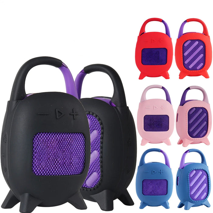 Silicone Cover For Jbl Clip 5 Portable Bt Speaker Protective Cover Carrying Case Bluetooth Speaker Can Stand Up Cover Pouch