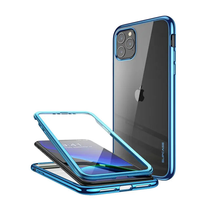 For Iphone 11 Pro 5.8 Inch 2019 Ub Electro Metallic Electroplated + Tpu Full-Body Case With Built-In Screen Protector