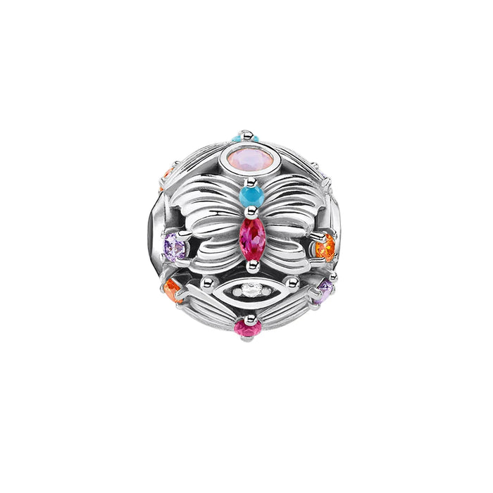 925 Sterling Silver Bohemia Butterfly Charm Bead For Women