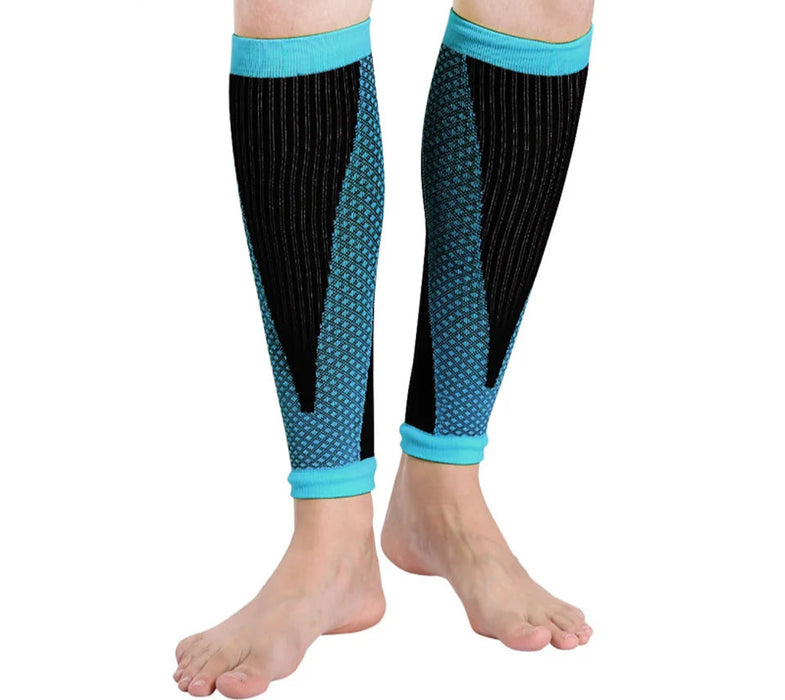 Pair of Compression Shin Guards For Soccer & Sports