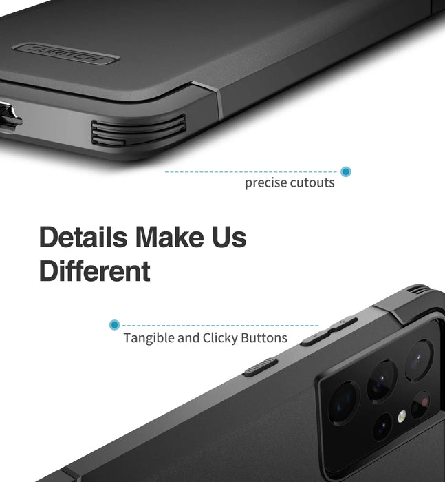 For Samsung Galaxy S21 Ultra 6.8Inch Full-Body Heavy Duty Rugged Shockproof Protective Case With Built-In Screen Protector