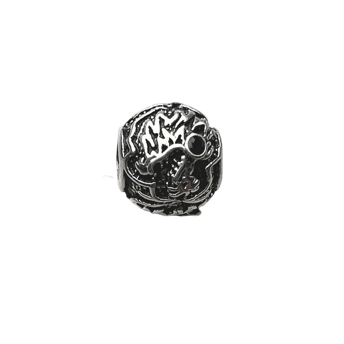 925 Sterling Silver Dragon'S Head Bead Charm For European Bracelets