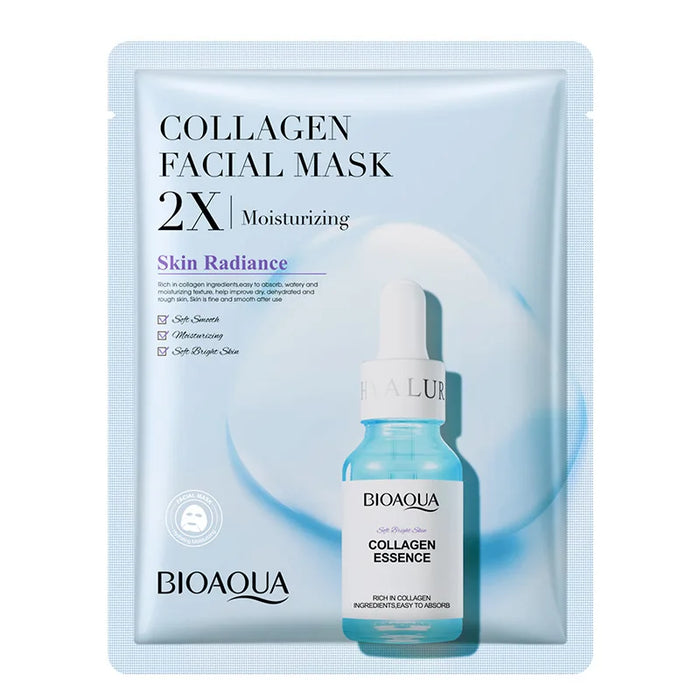 20 Piece Hydrating Centella Collagen Face Masks With Hyaluronic Acid For Refreshed Skin