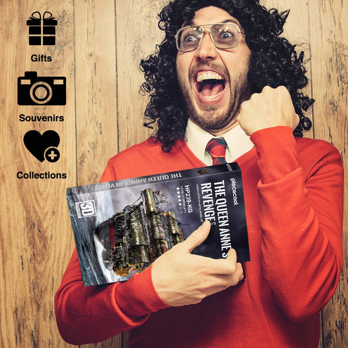 3D Metal Puzzle Queen Anne's Revenge Model Kit Perfect Gift For Adults