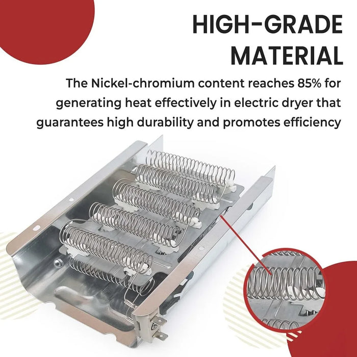 279838 Dryer Heating Element Compatible With Whirlpool & Kenmore Electric Dryers 3398064 8565582 Ah334313 Exp279838 Ap3094254